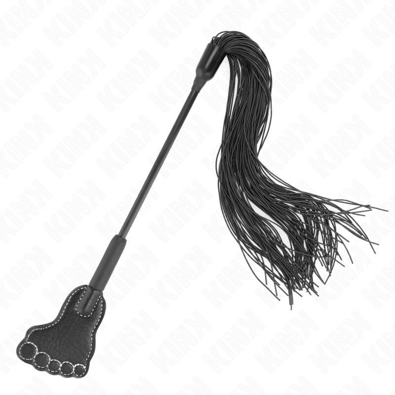 KINK - FOOT SHAPED PADDLE WITH TASSEL WHIP 31 CM - Amore24