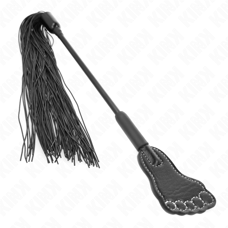 KINK - FOOT SHAPED PADDLE WITH TASSEL WHIP 31 CM - Amore24