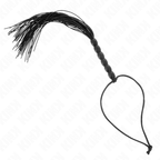 KINK - MINI SILICONE WHIP WITH 6 BLACK BEADS 26 CM - Amore24