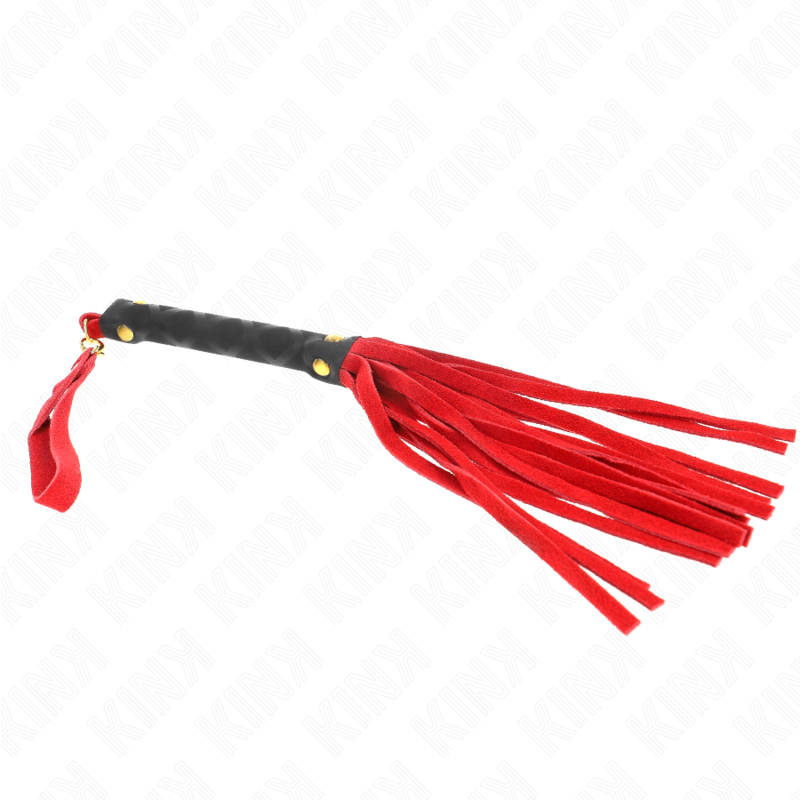 KINK - RED SUEDE MINI WHIP 30 CM - Amore24