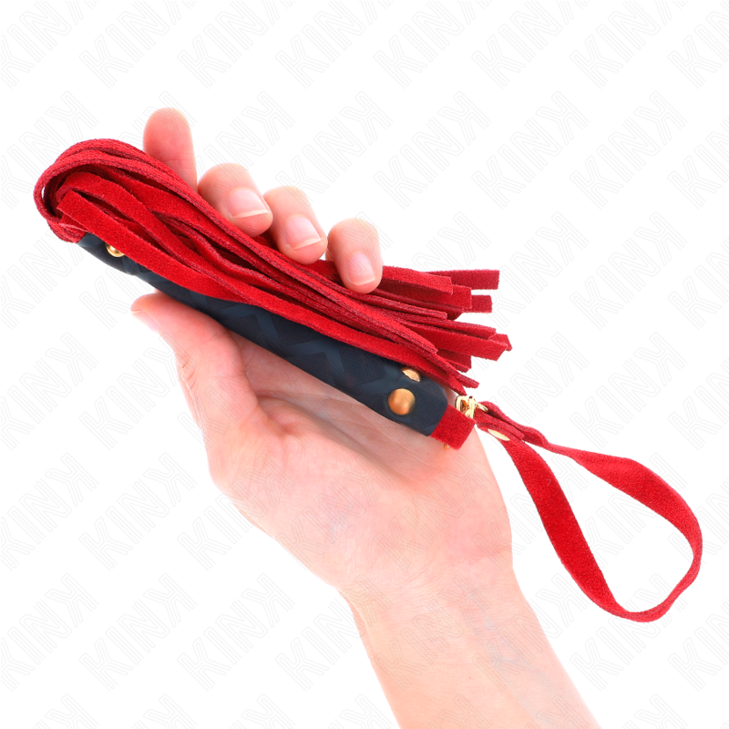 KINK - RED SUEDE MINI WHIP 30 CM - Amore24