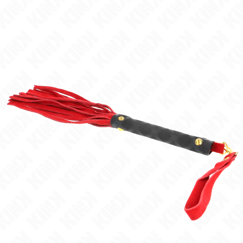KINK - RED SUEDE MINI WHIP 30 CM - Amore24