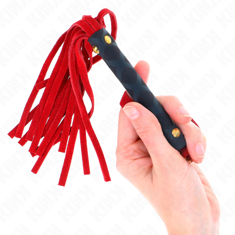 KINK - RED SUEDE MINI WHIP 30 CM - Amore24
