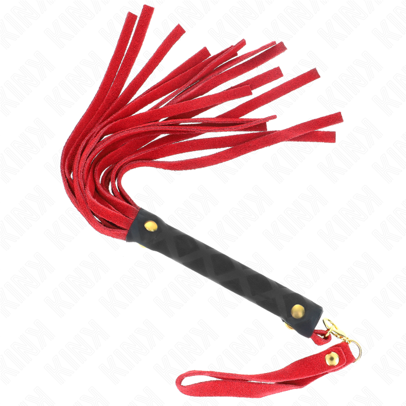 KINK - RED SUEDE MINI WHIP 30 CM - Amore24