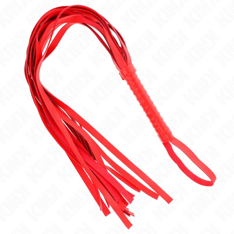 KINK - RED SHORT HANDLE LONG TAIL WHIP 70 CM - Amore24