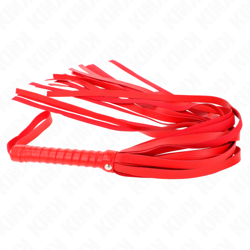 KINK - RED SHORT HANDLE LONG TAIL WHIP 70 CM - Amore24