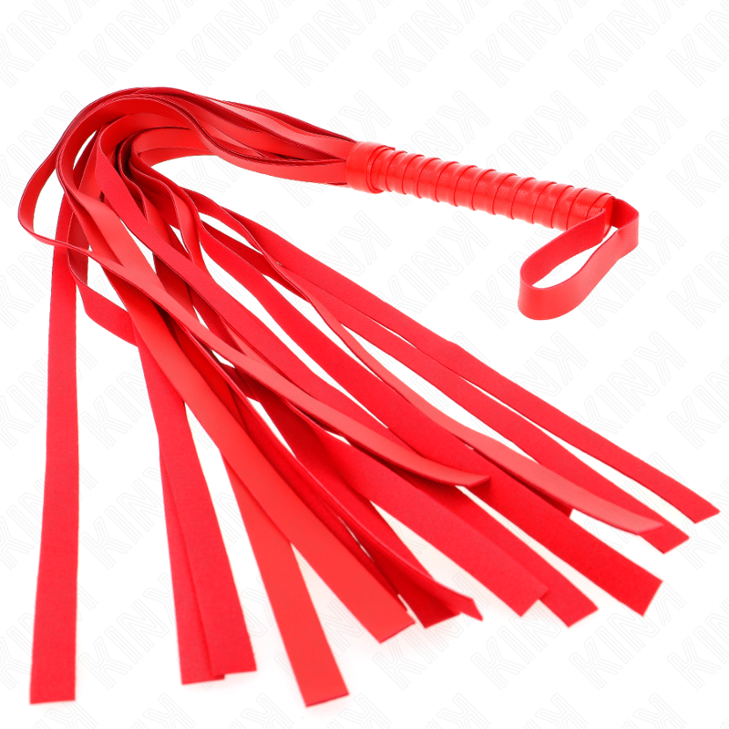 KINK - RED SHORT HANDLE LONG TAIL WHIP 70 CM - Amore24