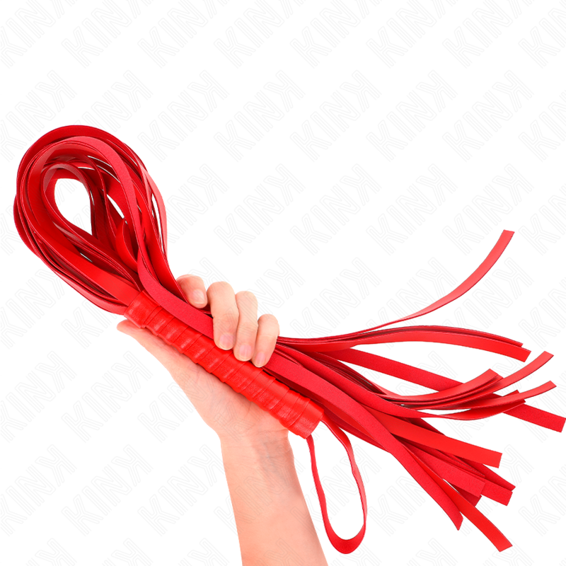 KINK - RED SHORT HANDLE LONG TAIL WHIP 70 CM - Amore24
