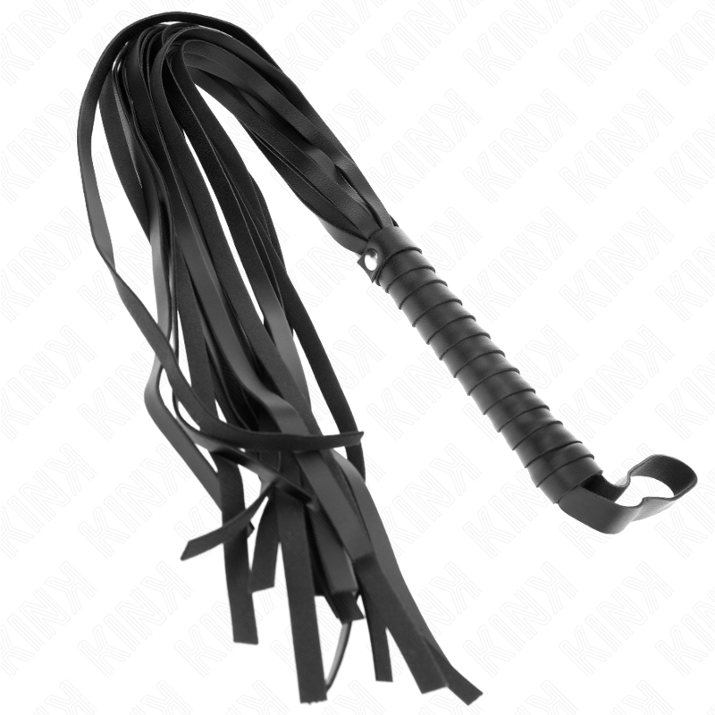 KINK - NEGRO SHORT HANDLE LONG TAIL WHIP 70 CM - Amore24
