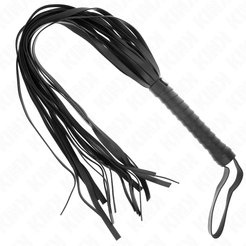 KINK - NEGRO SHORT HANDLE LONG TAIL WHIP 70 CM - Amore24