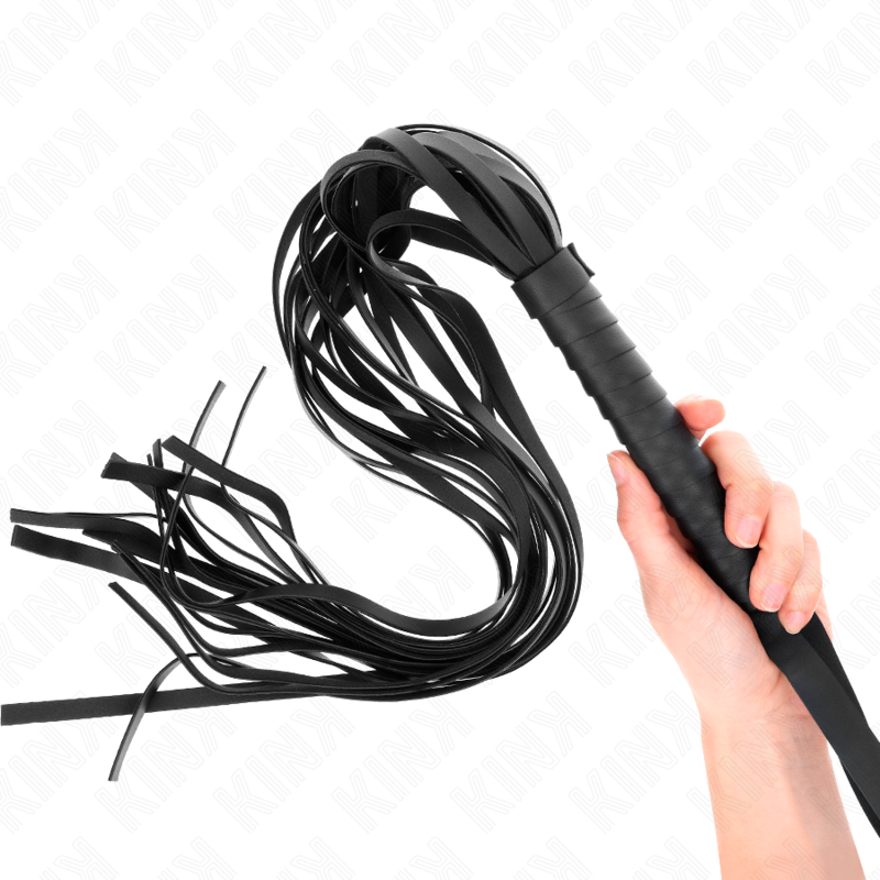 KINK - NEGRO SHORT HANDLE LONG TAIL WHIP 70 CM - Amore24