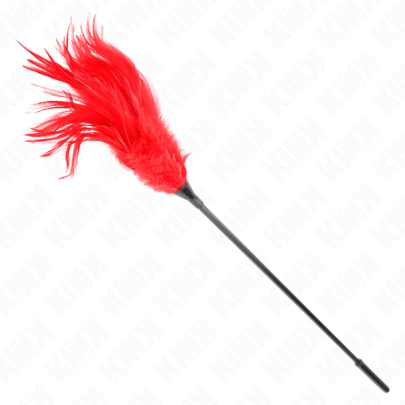 KINK - MULTIPLE RED TICKLE FEATHERS 45 CM - Amore24