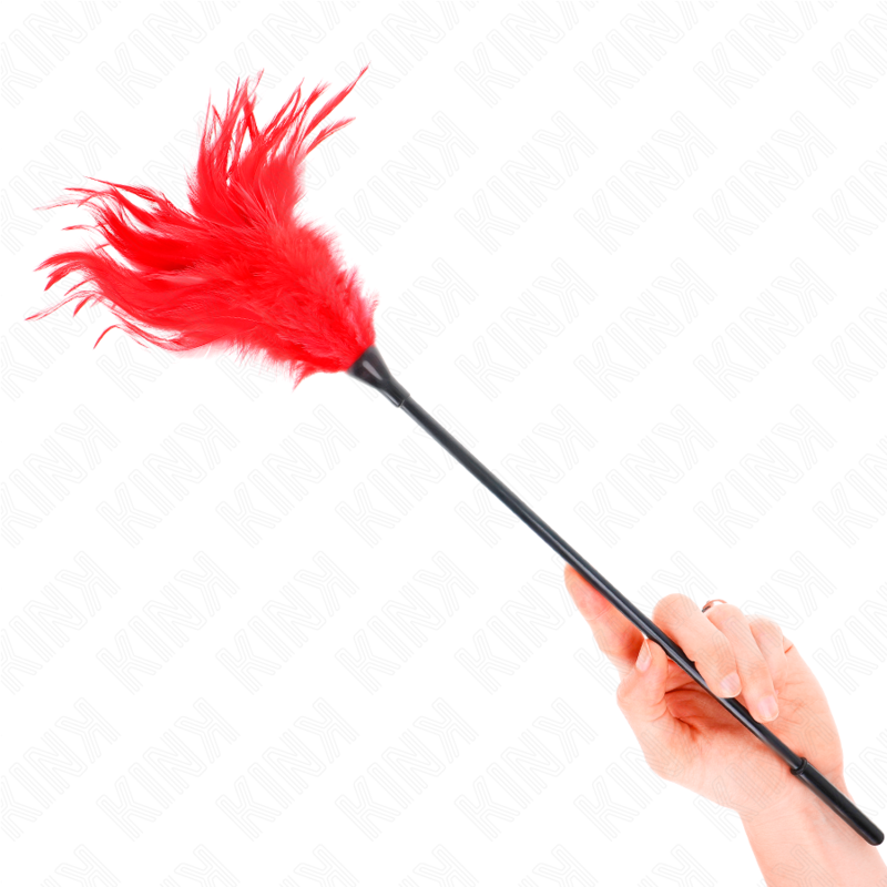 KINK - MULTIPLE RED TICKLE FEATHERS 45 CM - Amore24
