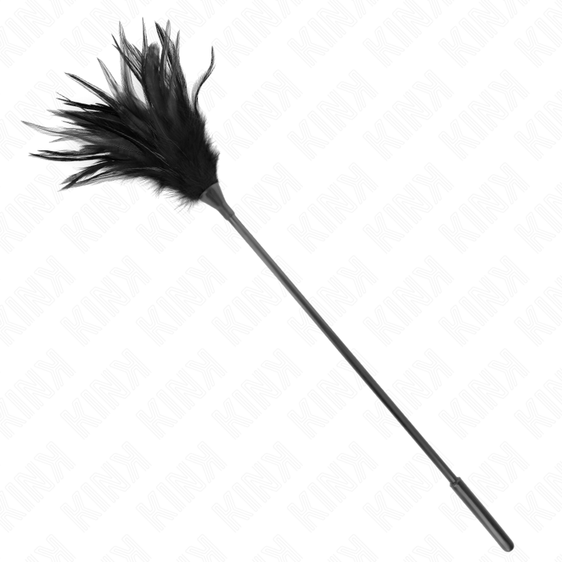 KINK - MULTIPLE BLACK TICKLE FEATHERS 45 CM - Amore24