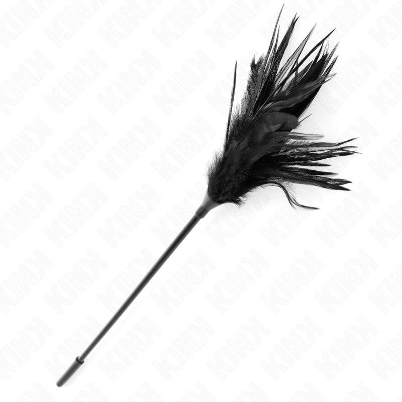 KINK - MULTIPLE BLACK TICKLE FEATHERS 45 CM - Amore24
