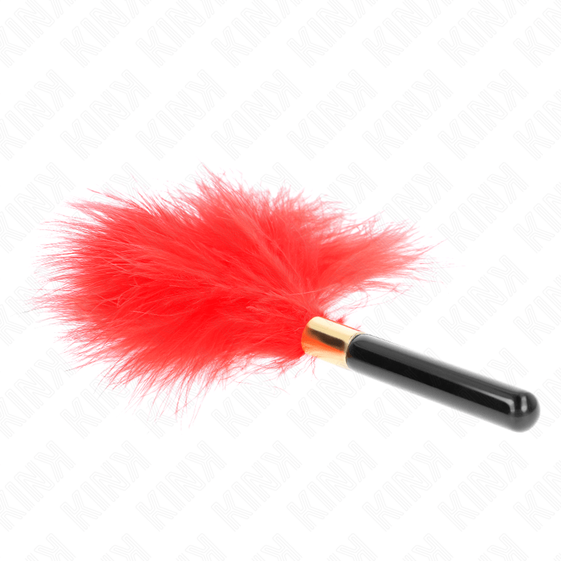 KINK - RED GOLD METAL TICKLE FEATHERS 18 CM - Amore24