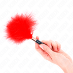 KINK - RED GOLD METAL TICKLE FEATHERS 18 CM - Amore24