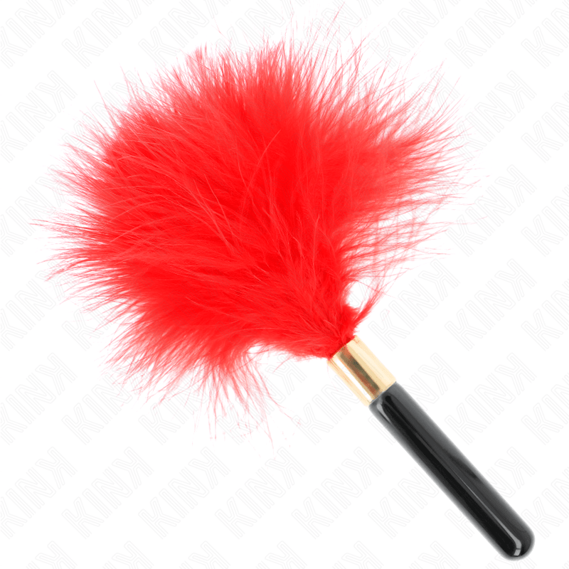 KINK - RED GOLD METAL TICKLE FEATHERS 18 CM - Amore24