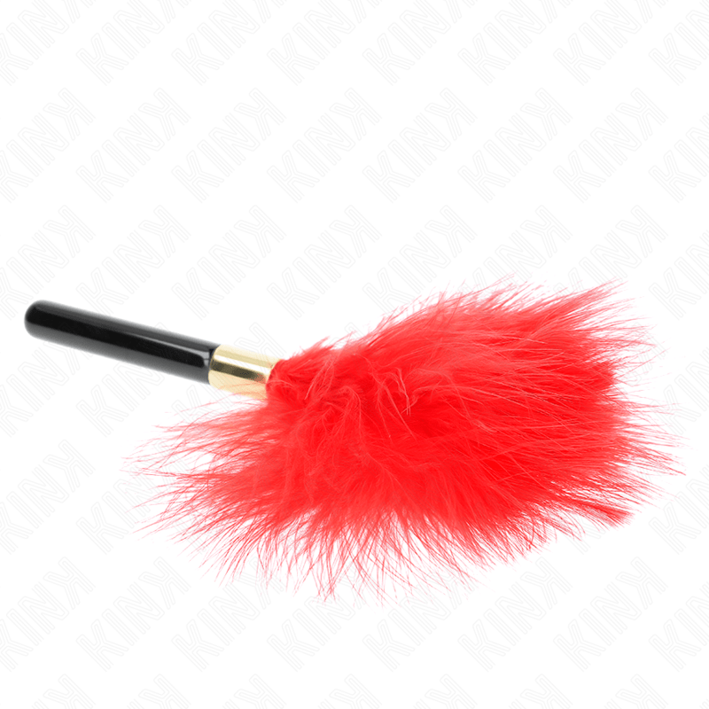 KINK - RED GOLD METAL TICKLE FEATHERS 18 CM - Amore24
