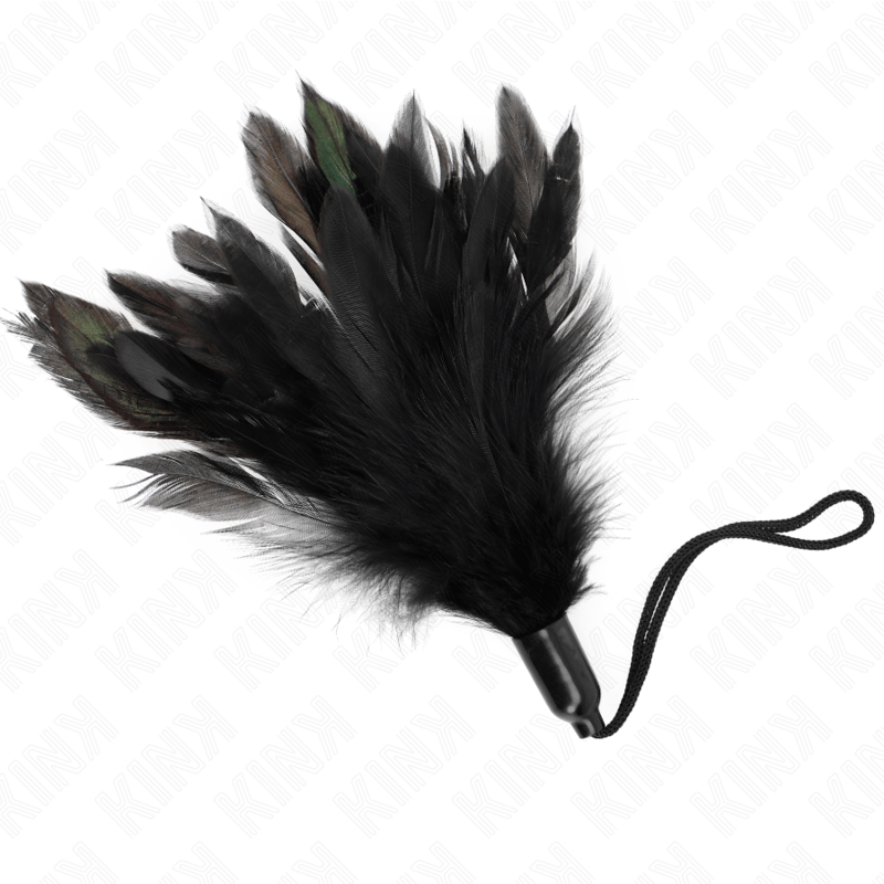 KINK - TICKLE FEATHERS WITH ROPE HANDLE PLASTIC BASE 15 CM - Amore24