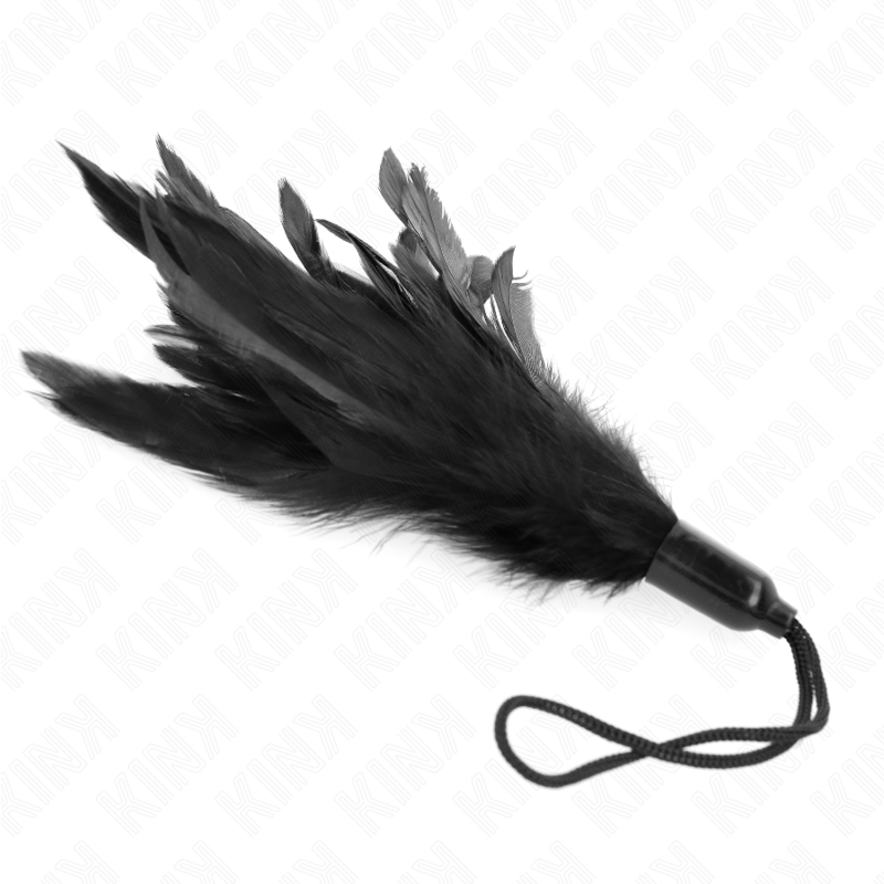 KINK - TICKLE FEATHERS WITH ROPE HANDLE PLASTIC BASE 15 CM - Amore24