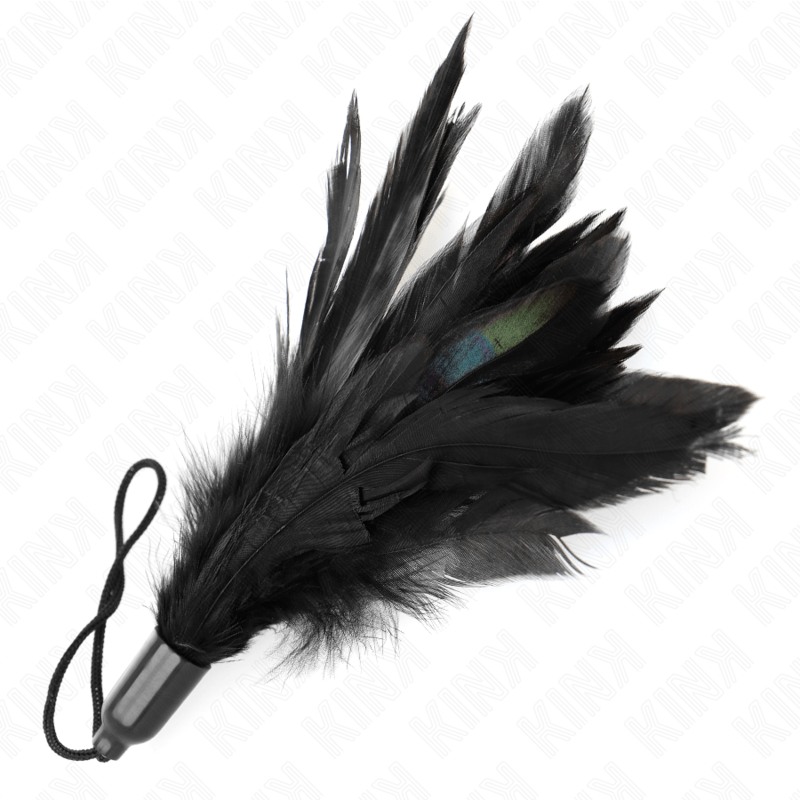 KINK - TICKLE FEATHERS WITH ROPE HANDLE PLASTIC BASE 15 CM - Amore24