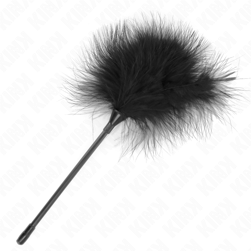 KINK - BLACK TICKLE FEATHERS USED FOR THE BONDAGE KIT 27 CM - Amore24