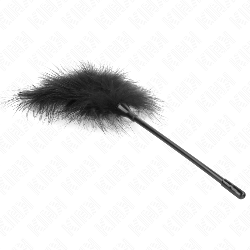 KINK - BLACK TICKLE FEATHERS USED FOR THE BONDAGE KIT 27 CM - Amore24