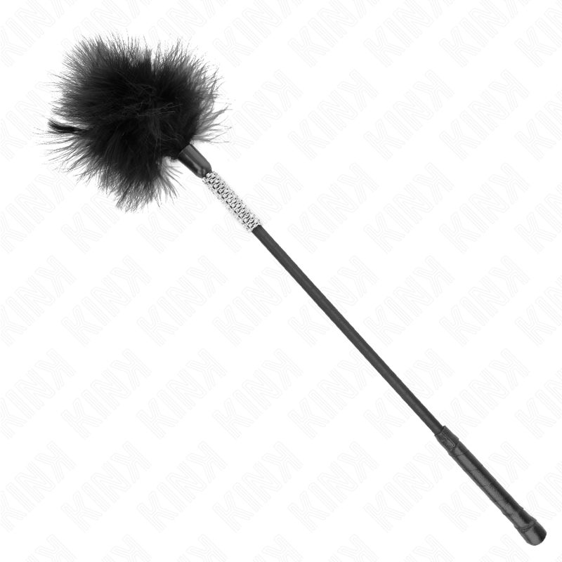 KINK - TICKLE FEATHERS WITH RHINESTONE HANDLE 50 CM - Amore24