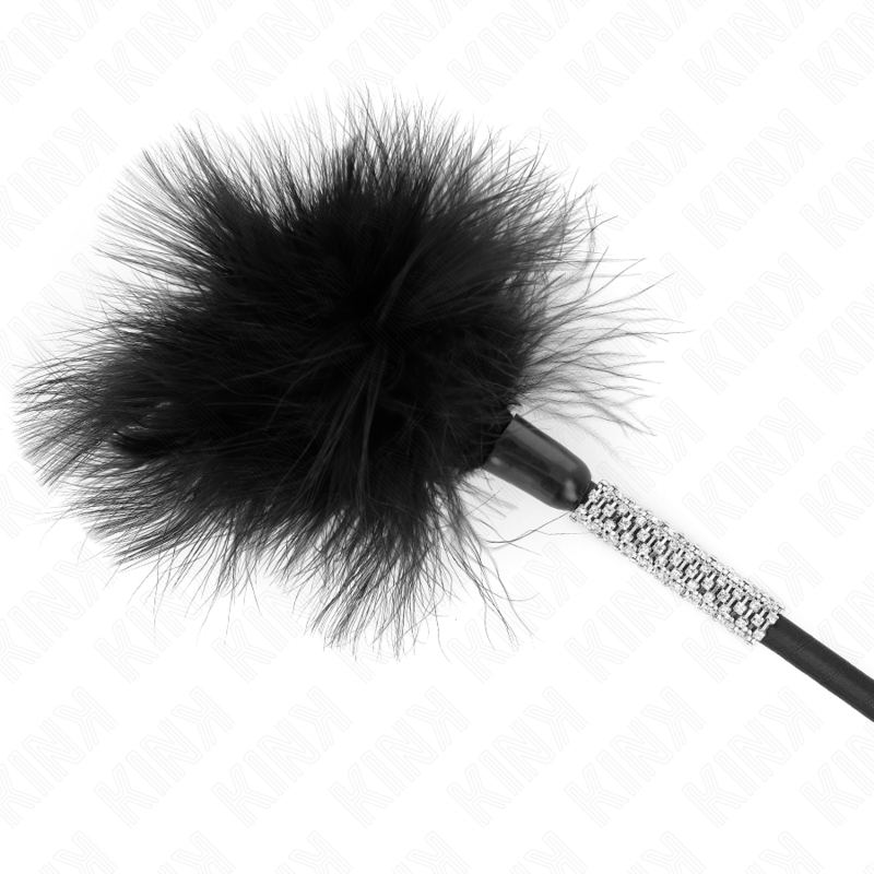 KINK - TICKLE FEATHERS WITH RHINESTONE HANDLE 50 CM - Amore24