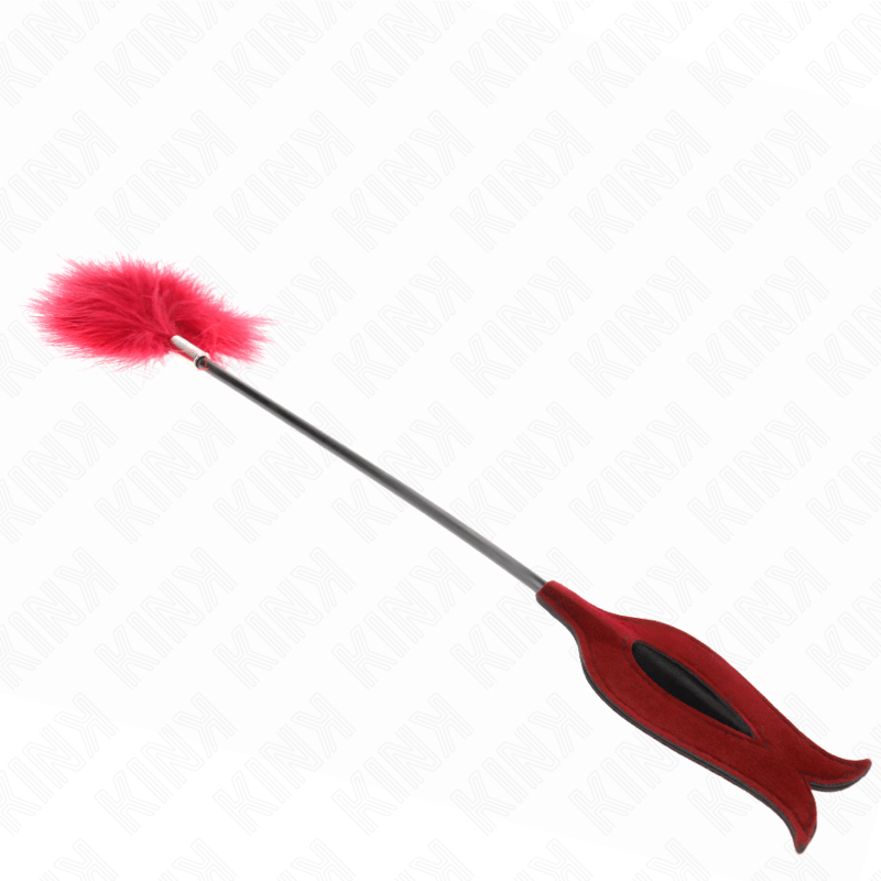 KINK - TICKLE FEATHERS WITH ROSE - SHAPED PADDLE 8 CM - Amore24