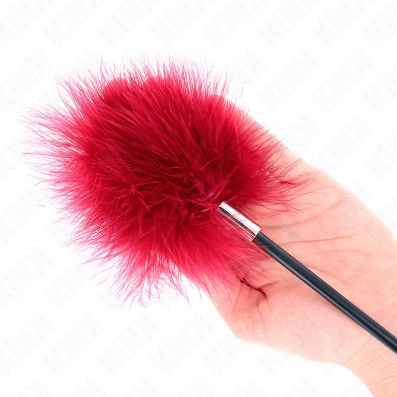 KINK - TICKLE FEATHERS WITH ROSE - SHAPED PADDLE 8 CM - Amore24
