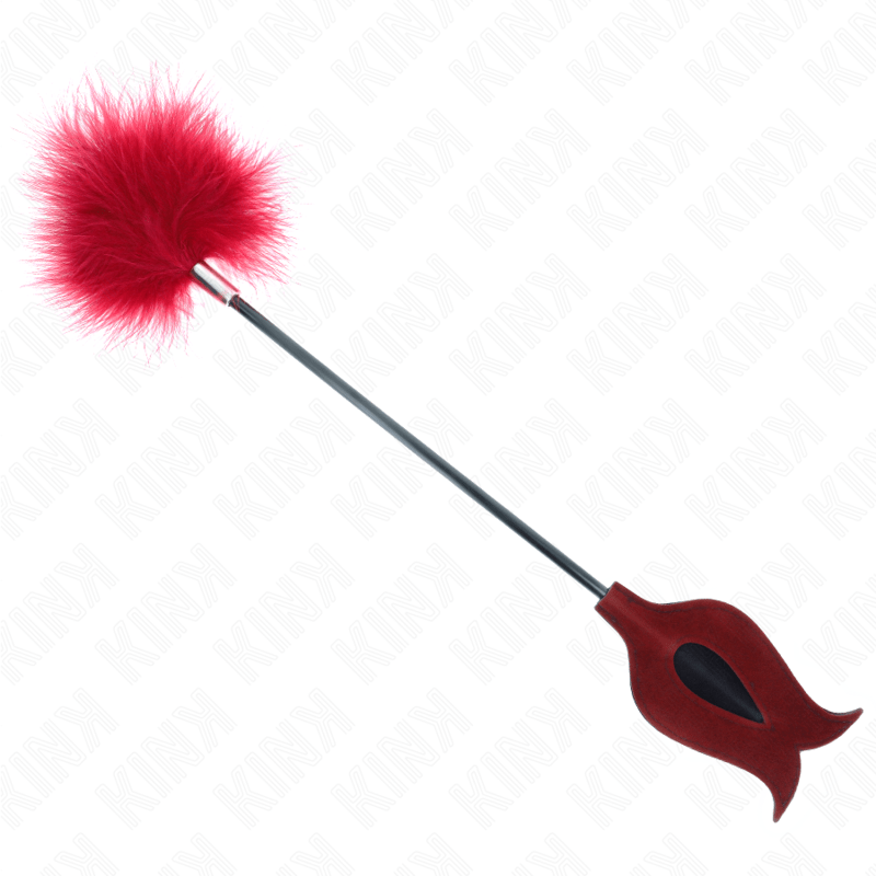 KINK - TICKLE FEATHERS WITH ROSE - SHAPED PADDLE 8 CM - Amore24
