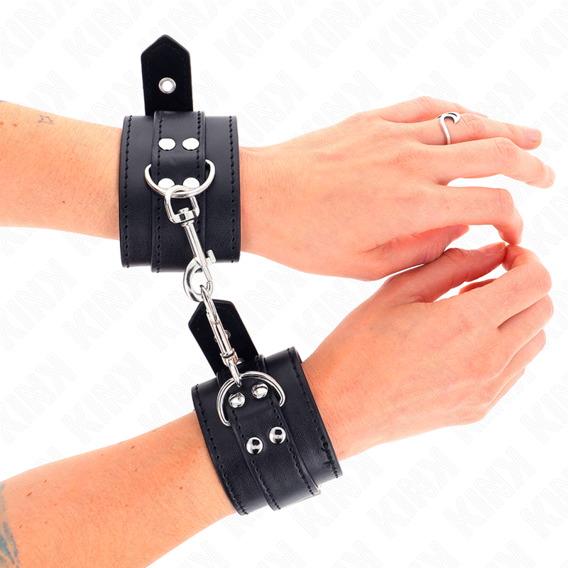 KINK - WRIST RESTRAINTS WITH STUDS 35 X 6 CM - Amore24