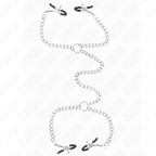 KINK - 4 CHAIN NIPPLE CLAMPS 32 CM WITH LITTLE CHAINS 14 CM - Amore24