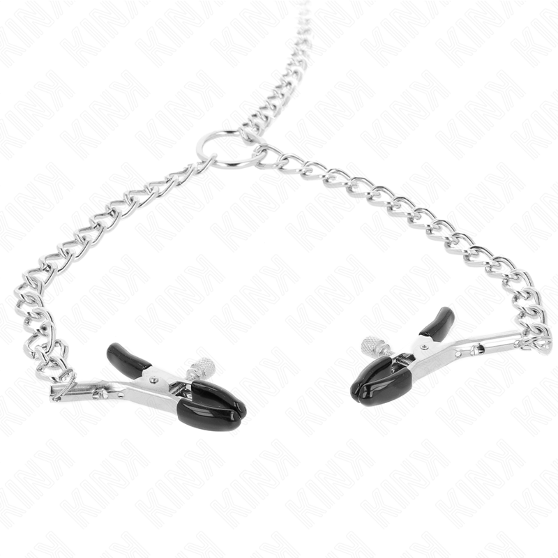 KINK - 4 CHAIN NIPPLE CLAMPS 32 CM WITH LITTLE CHAINS 14 CM - Amore24