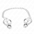 KINK - JAPANESE CLOVER NIPPLE CLAMPS WITH CHAIN SILVER 30 CM - Amore24