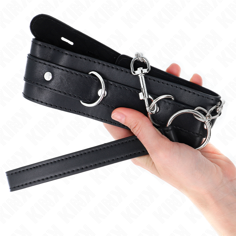 KINK - COLLAR WITH BELT 65 CM WITH STRAP BLACK 54 X 4.5 CM - Amore24