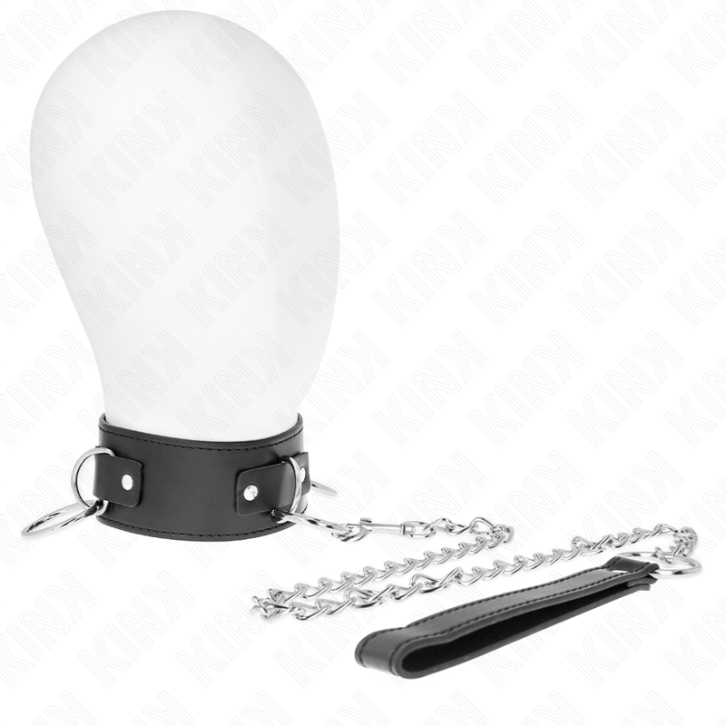 KINK - NECKLACE WITH LEASH 65 CM 3 RING MODEL 2 ADJUSTABLE 36-43 CM X 5 CM - Amore24