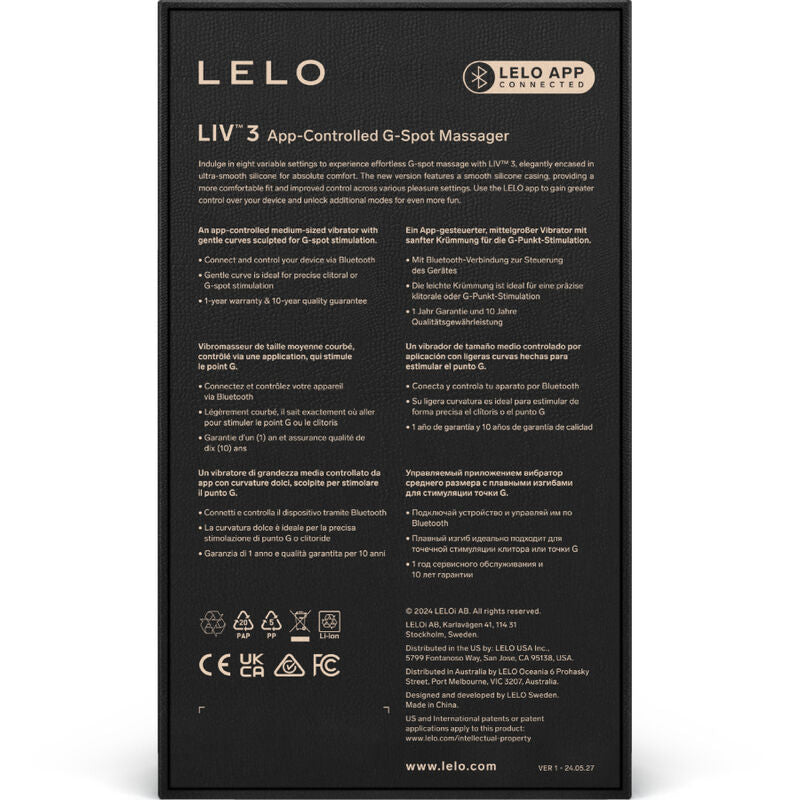 LELO - LIV™ 3 G-SPOT STIMULATOR VIOLET - Amore24