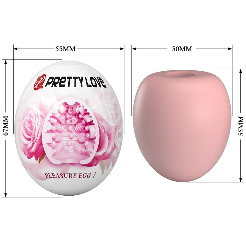 PRETTY LOVE - MALE MASTURBATOR EGG PINK - Amore24