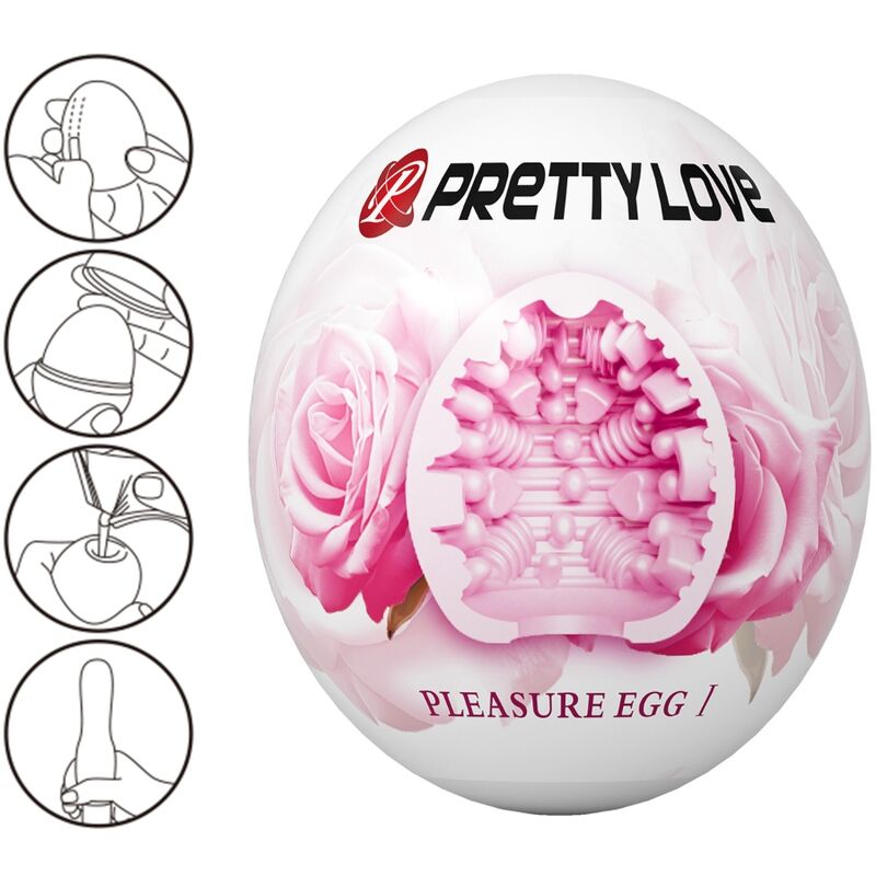 PRETTY LOVE - MALE MASTURBATOR EGG PINK - Amore24