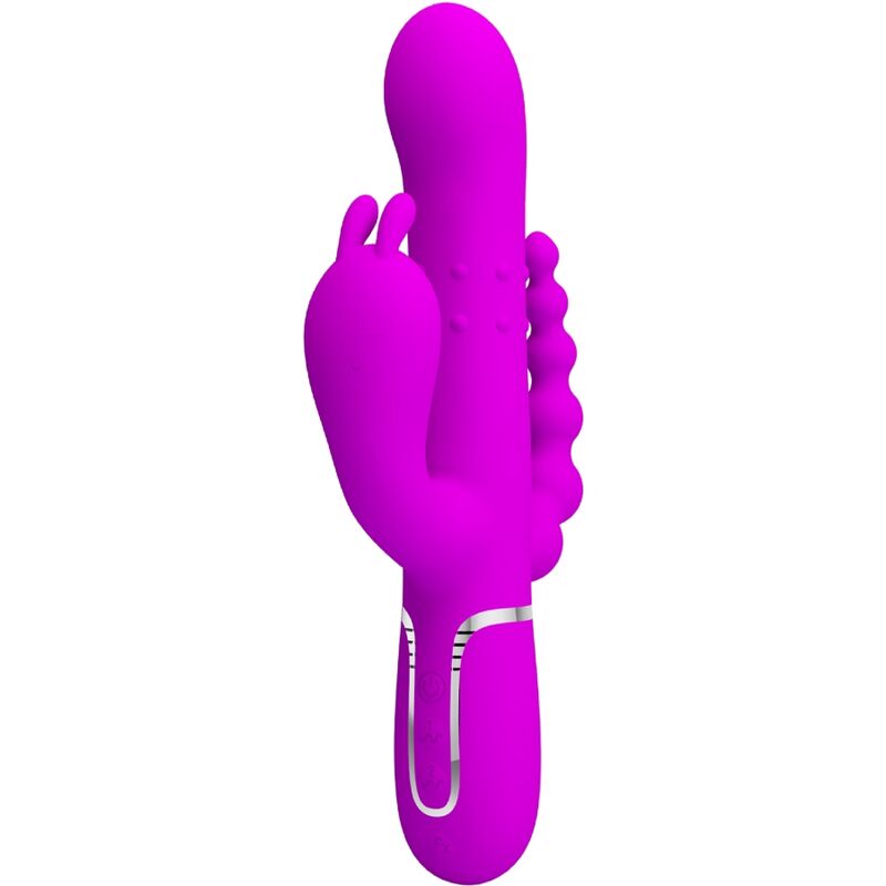 PRETTY LOVE - CAMMY TRIPLE VIBRATOR MULTIFUNCTION 4 IN 1 PINK - Amore24