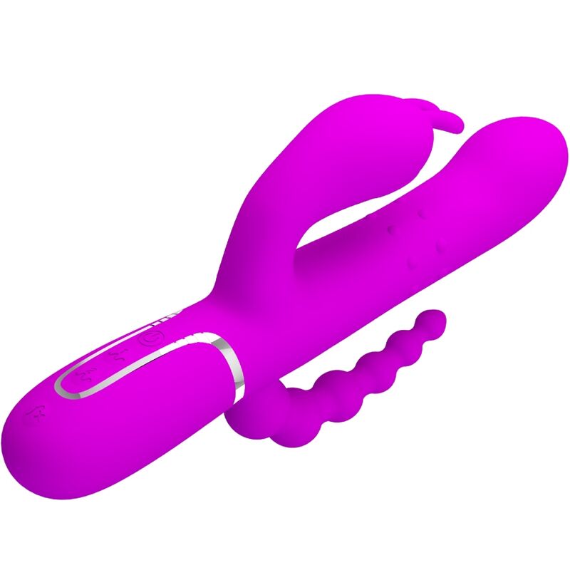 PRETTY LOVE - CAMMY TRIPLE VIBRATOR MULTIFUNCTION 4 IN 1 PINK - Amore24