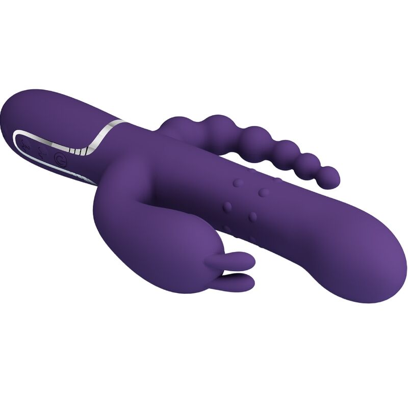 PRETTY LOVE - CAMMY TRIPLE VIBRATOR MULTIFUNCTION 4 IN 1 PURPLE - Amore24