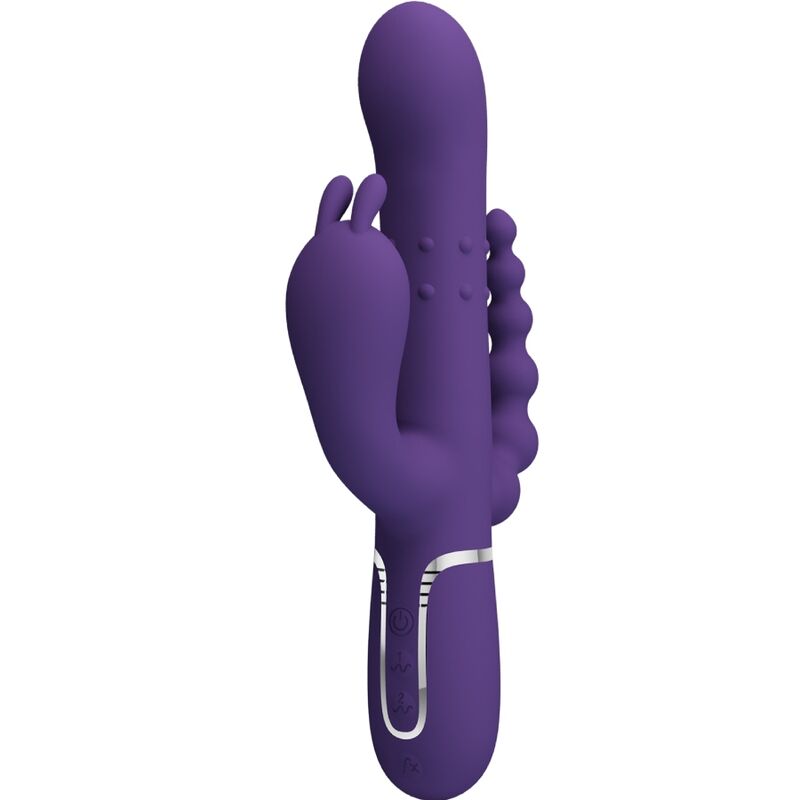 PRETTY LOVE - CAMMY TRIPLE VIBRATOR MULTIFUNCTION 4 IN 1 PURPLE - Amore24