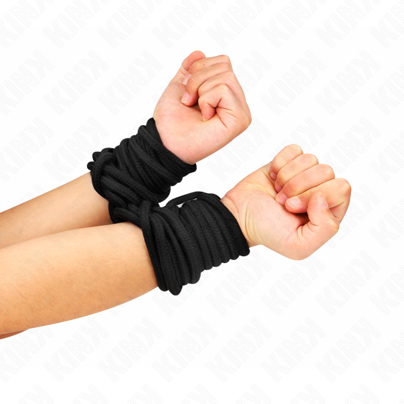 KINK - COTTON ROPE 5 METER BLACK - Amore24