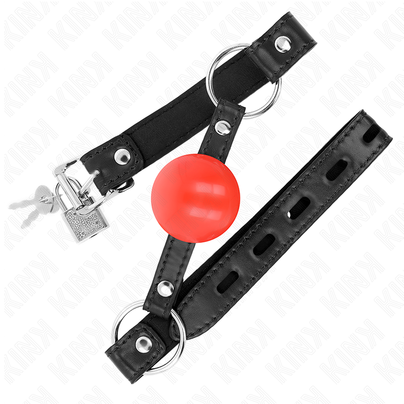 KINK - RED TPE BALL 4 CM GAG 60 x 2 CM - Amore24