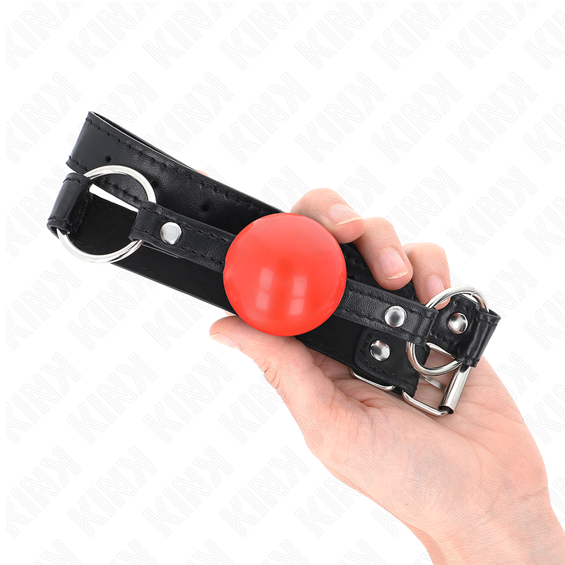 KINK - RED TPE BALL 4 CM GAG 60 x 2 CM - Amore24