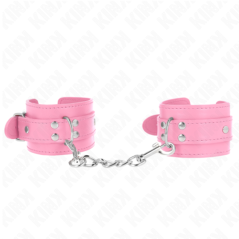 KINK - SIMPLE WRIST RESTRAINTS PINK ADJUSTABLE 20-23 CM X 5.5 CM - Amore24